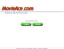 Tablet Screenshot of movieace.com